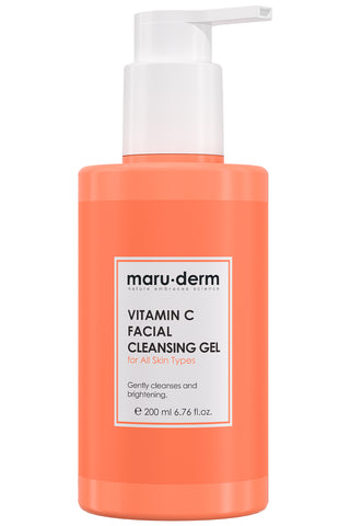 MARUDERM VITAMINE C GEL NETTOYANT 200ML – Gel nettoyant doux pour peau éclatante, purifiée et fraîche
