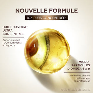 GARNIER Ultra Doux Huile Avocat 120ml – Soin Nourrissant Cheveux Secs et Frisottis