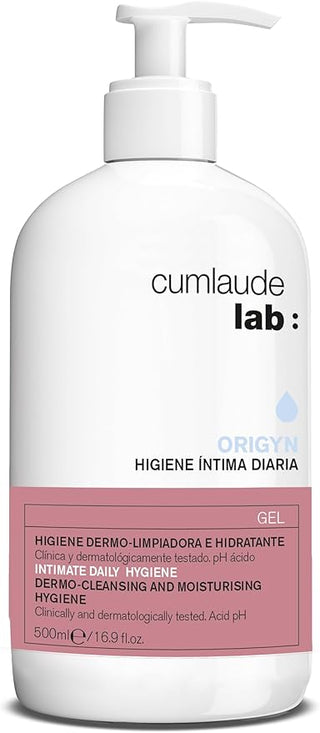 Cumlaude Lab Hygiene Intime Origyn 500ml – gel intime apaisant et protecteur pour peaux sensibles disponible en parapharmacie au Maroc