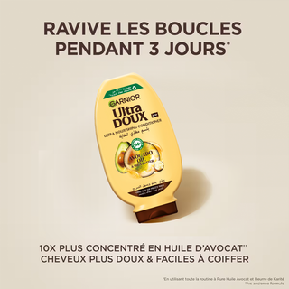 Garnier Ultra Doux Après-Shampooing Avocat & Karité 200ML – Cheveux nourris et brillants
