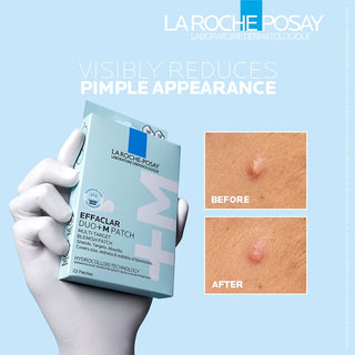 La Roche-Posay Effaclar Patch Anti-Imperfections DUO+M – patchs anti-boutons et anti-acné à la niacinamide et acide salicylique disponibles en parapharmacie au Maroc