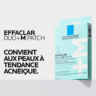 La Roche-Posay Effaclar Patch Anti-Imperfections DUO+M – patchs anti-boutons et anti-acné à la niacinamide et acide salicylique disponibles en parapharmacie au Maroc