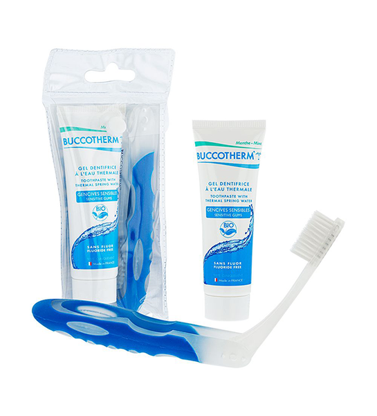 Buccotherm Kit Voyage Dentifrice 25ml + Brosse à Dents Pliable -  Archange-pharma