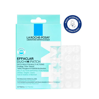 La Roche-Posay Effaclar Patch Anti-Imperfections DUO+M – patchs anti-boutons et anti-acné à la niacinamide et acide salicylique disponibles en parapharmacie au Maroc