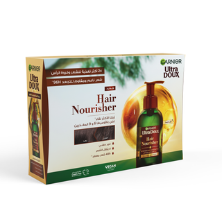 Coffret Garnier Routine Avocat avec Oil Serum, Shampooing 200ml et Après-Shampooing 200ml pour cheveux nourris, doux et brillants