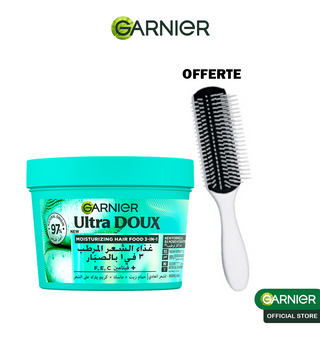 Garnier ultra doux hair food masque aloe vera 390ml = Brosse Denman Offerte