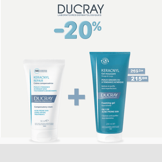 DUCRAY PACK KERACNYL REPAIR CRÈME + GEL MOUSSANT