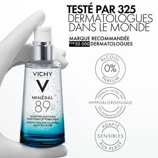 Vichy minéral 89 sérum booster hydratant fortifiant et repulpant 50 ml = Mini Mineral 89 10ML Offert