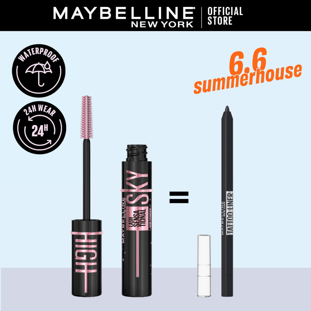 MAYBELLINE SKY HIGH Mascara Volume & Longueur AIR ROSE = TATTOO LINER