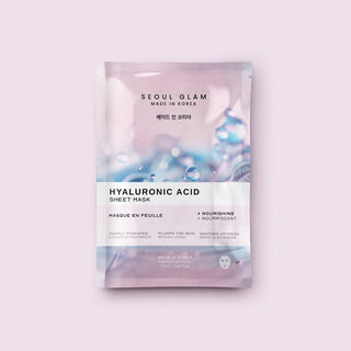 Seoul Glam Hyaluronic Acid Sheet Mask – masque tissu hydratant et repulpant à l’acide hyaluronique