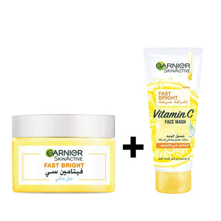 Garnier SkinActive Fast Bright Vitamin C Aqua Gel 50ml = GEL WASH FAST BRIGHT 100ML