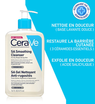 Cerave sa gel nettoyant anti rugosites gel nettoyant 473ml