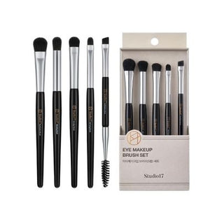 Studio17 Eye Makeup Brush Set 5u – set de 5 pinceaux professionnels pour maquillage des yeux