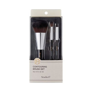 Studio17, Brush Set, Pinceaux Maquillage, Contouring, Bronzer, Highlighter, Sculpting, Kit Beauté, Accessoire Maquillage, Routine Teint, Beauté Coréenne, K-Beauty, Makeup Tool, Studio17 Accessoires