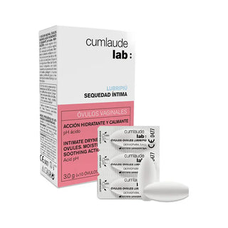 Cumlaude Lab Lubripiù Ovules Vaginales x10 – traitement hydratant contre la sécheresse intime disponible en parapharmacie au Maroc
