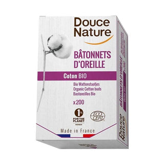DOUCE NATURE BATONNETS D'OREILLE BIO 200 U