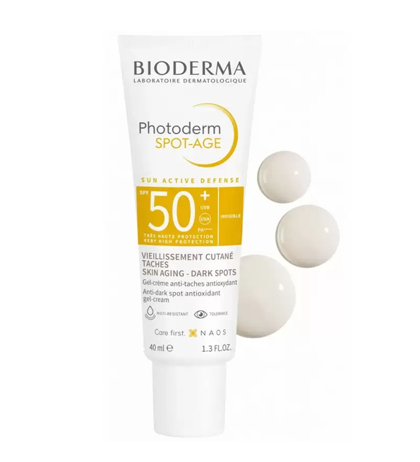 Bioderma – Photoderm Spot-Age Spf50+ Gel-Crème – 40ml = Sensibio H2O Solution Micellaire 100ml OFFERT