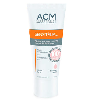 Acm Sensitélial واقي من الشمس ملون بمعامل حماية 100+ – 40 مل