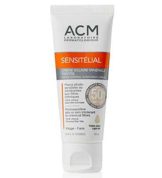 واقي الشمس المعدني الملون من Acm Sensitélial SPF 50+ - 40 مل