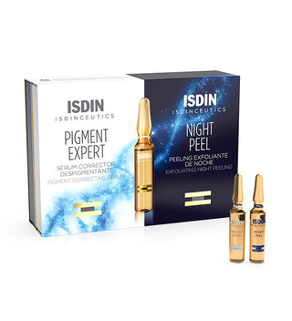 مصل Isdin Pigment Expert 10*2 مل + مقشر ليلي Isdin 10*2 مل