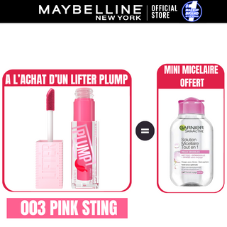 Maybelline LIFTER PLUMP  = Micellaire Peau sensible 100ml OFFERT