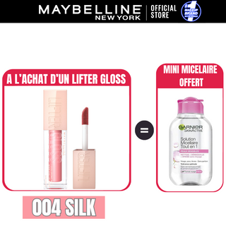 MAYBELLINE LIFTER GLOSS À LÈVRES REPULPANT = Micellaire Peau sensible 100ml OFFERT