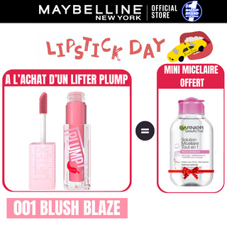 Maybelline LIFTER PLUMP  = Micellaire Peau sensible 100ml OFFERT