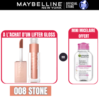 MAYBELLINE LIFTER GLOSS À LÈVRES REPULPANT = Micellaire Peau sensible 100ml OFFERT