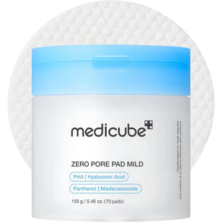 MEDICUBE Zero Pore Pad Mild 70 pads 155 g pores visage K-Beauty BeautyMarket parapharmacie Maroc