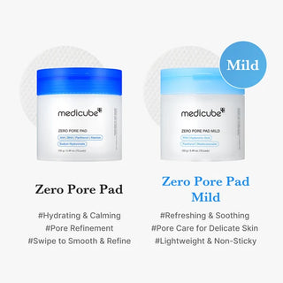 MEDICUBE Zero Pore Pad Mild 70 pads 155 g pores visage K-Beauty BeautyMarket parapharmacie Maroc
