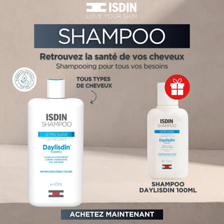 ISDIN SHAMPOOING ULTRA GENTLE DAYLISDIN 400ML = SHAMPOO DAYLISDIN 100ML OFFERT