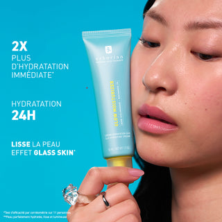 Erborian Glow Moisturizing Cream 50 ml, crème hydratante éclat visage pour peau terne, soin coréen effet bonne mine, BeautyMarket parapharmacie Maroc.