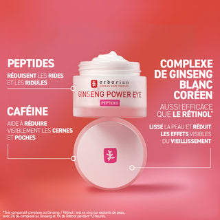 ERBORIAN GINSENG POWER EYE CRÈME CONTOUR YEUX 15ML