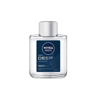 NIVEA MEN Deep Comfort After Shave Lotion 100ml – lotion après-rasage purifiante et apaisante au charbon actif, Beautymarket Maroc