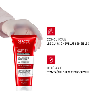 VICHY DERCOS APRÈS-SHAMPOOING ULTRA-RÉPARATEUR COLLAGEN 17 FILLER 200 ML