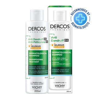 Vichy Dercos Shampooing traitant Antipelliculaire Cheveux Normaux à Gras 200ml