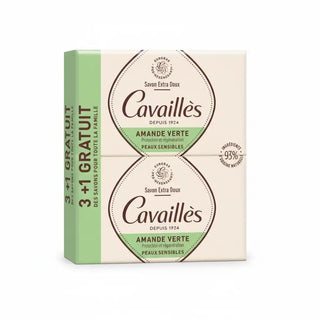 Cavailles Savon Surgras Extra Doux Amande Verte 3+1 OFFERT