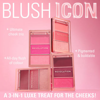 Revolution Blush Icon Palette Hot Pink Flag