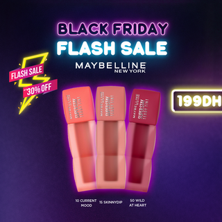 MAYBELLINE NEW YORK SUPERSTAY TEDDY TINT BLUSH À LÈVRES – PACK DE 3 TEINTES CHAUDES 10,15,50
