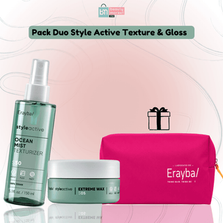 Pack Duo ERAYBA Style Active Texture & Gloss =  Trousse Offerte