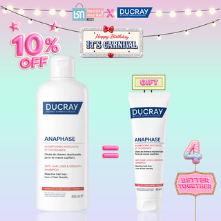 Ducray Anaphase+ Shampooing Antichute & Croissance 400ml = 100ml Offert