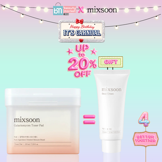 Mixsoon Galactomyces Toner Pad 280ml (60 Pads) = Bean Cream 15ml Offerte