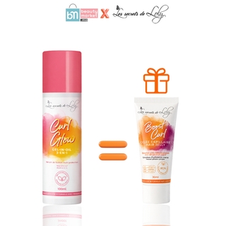 Les Secrets de Loly Curl Glow Sérum de Finition Multi-Protection 100ml = Boost Curl 30ml Offerte