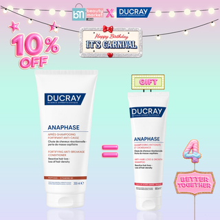 Ducray Anaphase+ Après-Shampooing Fortifiant 200ml = Shampooing Antichute 100ml Offert