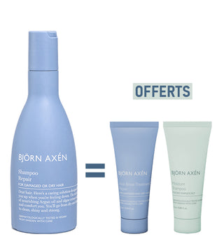 BJORN AXEN Repair Shampoo 250 ml = Moisture Shampoo 25 ML + Anti Break Treatment 25 ML