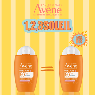 Avène Solaire Ultra Fluid Éclat Radiance SPF50+ 50 ml = 2ème à -50%