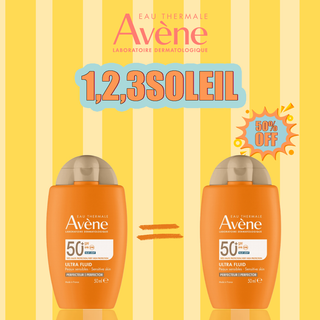 Avène Ultra Fluid Perfecteur SPF 50 Blue Light Peau Sensible 50 ml = 2ème à -50%