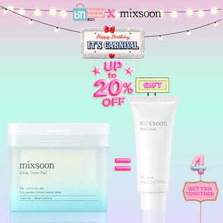 Mixsoon Bifida Toner Pad 280ml (120 Pads) = Bean Cream 15ml Offerte
