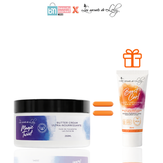 Les Secrets de Loly Magic Twist Crème Sans Rinçage Ultra Nourrissante 250ml = Boost Curl 30ml Offerte