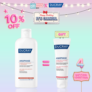 Ducray Anaphase+ Shampooing complément antichute 200 ml=Ducray Anaphase+ Shampooing antichute et croissance 100 ml offert